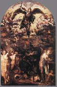 BECCAFUMI, Domenico Fall of the Rebellious Angels gjh oil painting artist